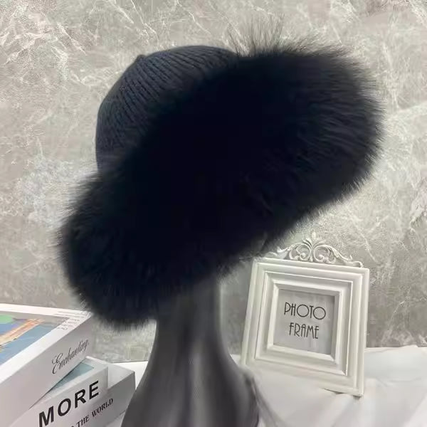 Stylish Beanie Hats For Women Winter Warm Fluffy Bone